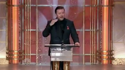 Ricky Gervais conduce i Golden Globe 2010 (sub ita)