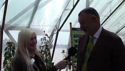 Clive Farrell interviewed by Karen Frandsen of Eerie Investigations at the launch of Butterfly World