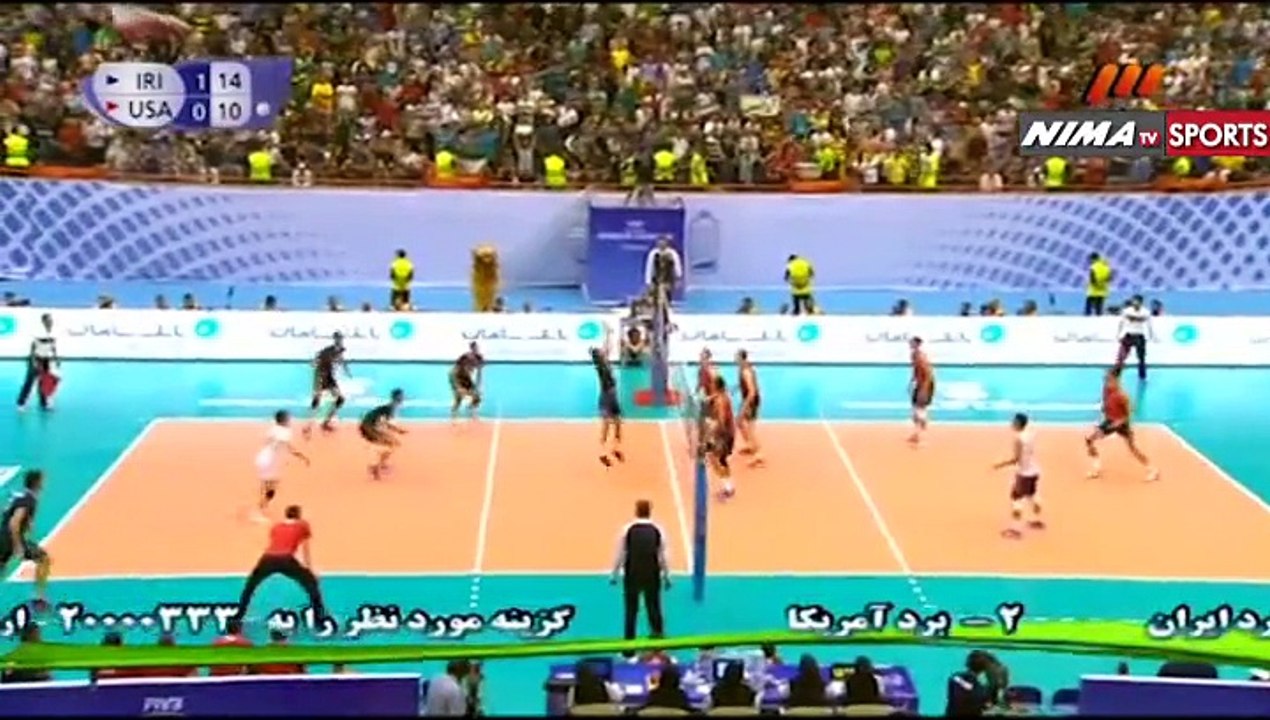 Highlights IRAN VS USA Volleyball game 2 Tehran