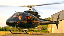 Fly4Less AS350 B1 HA-ECU Startup, Takeoff & Flyby