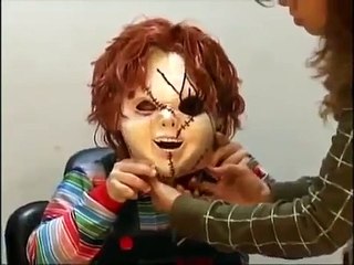 Curse Of Chucky Scare Prank At The Bus Stop!
