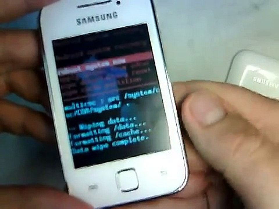 Samsung Galaxy Y S5360 hard reset