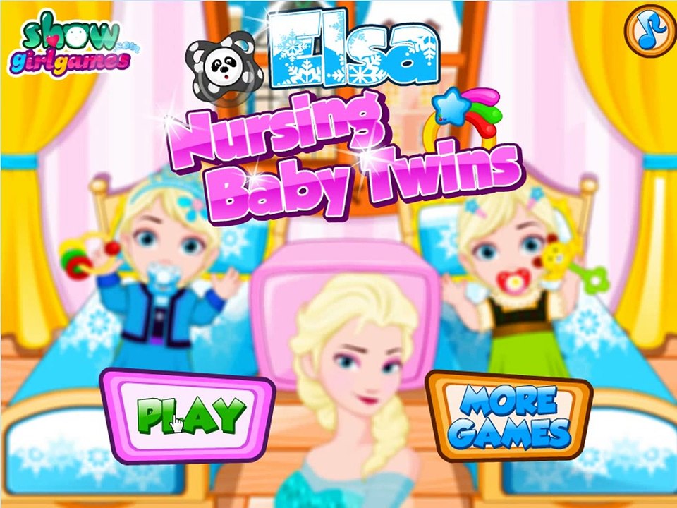 Elsa Nursing Baby Twins - Disney Frozen Elsa Nursing Baby Twins - Baby care game