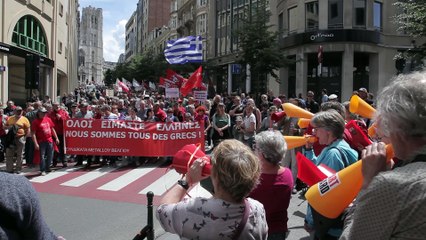 Manifestation "Avec les Grecs" à Bruxelles