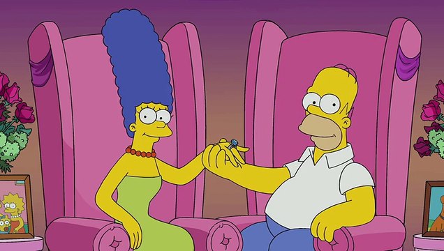 THE SIMPSONS _ Homer And Marge, Together Forever _ ANIMATION on FOX_HIGH