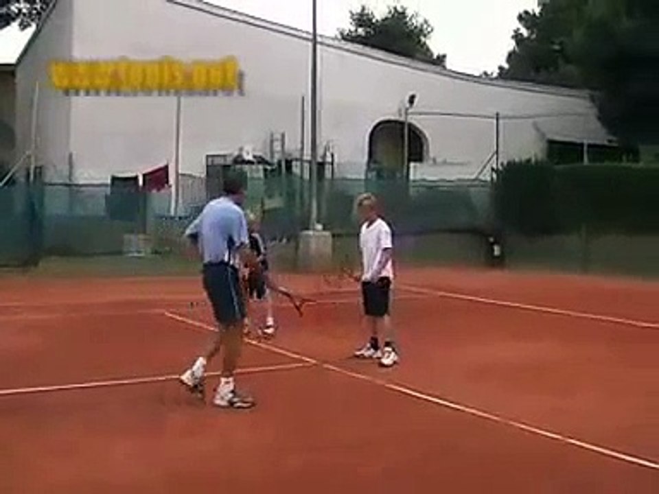 TENNIS LESSONS FOOTWORK PRACTICE - CLASES DE TENIS: JUEGO DE PIES PRACTICA