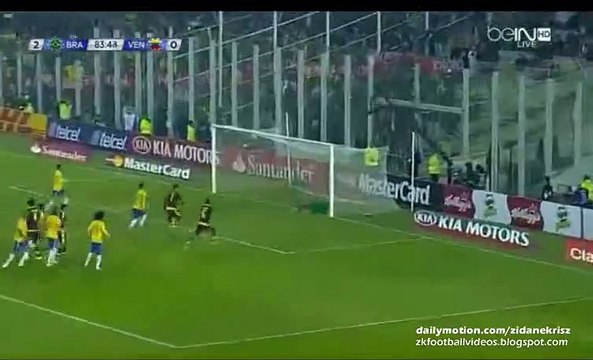 2-0 Arango Fantastic Free-kick and Miku Goal | Brazil v. Venezuela 21.06.2015