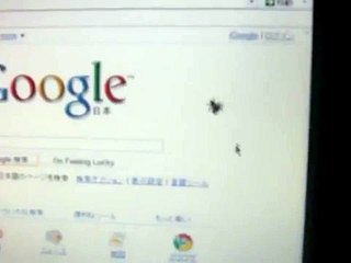 カーソルに付いてくる　クモ