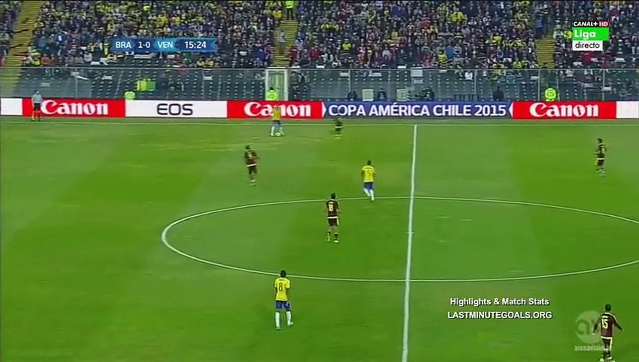 Brazil 2-1 Venezuela | All Goals and Highlights - Copa América 21.06.2015