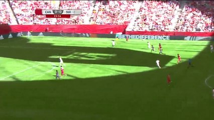 Ashley Lawrence Incredible Crossbar Chance for Canada | Canada vs Switzerland 21.06.2015