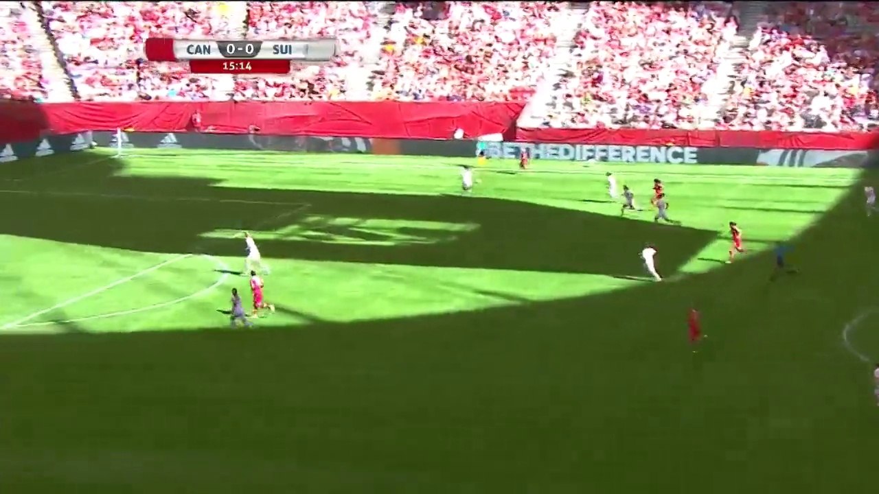 Ashley Lawrence Incredible Crossbar Chance for Canada | Canada vs Switzerland 21.06.2015