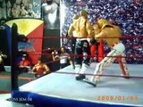 WWE Toys in Motion (WTM) HBK Shawn Michaels & Rey Mysterio vs Miz & Morrison Tag Team Title Match