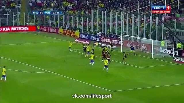 Brazil 2 - 1 Venezuela | All Goals and Highlights ~ Copa America ~ 22/06/2015