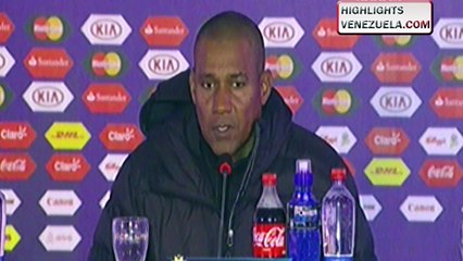 Declaraciones de DT Noel Sanvicente posterior al encunetro Brasil vs Venezuela