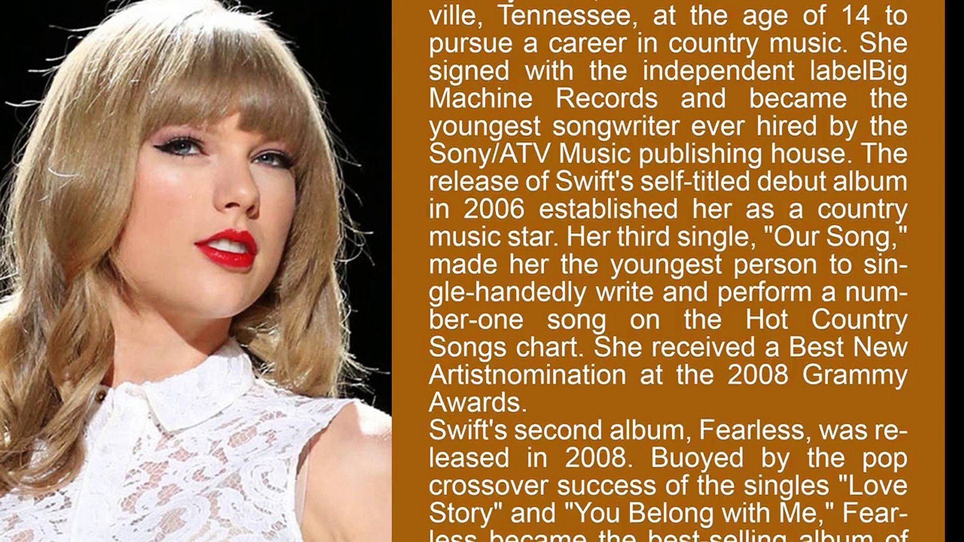 Famous Singer - Taylor Swift