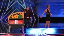 Xakary the Magician: Heidi Klum Gets Sawed in Half - America's Got Talent 2015