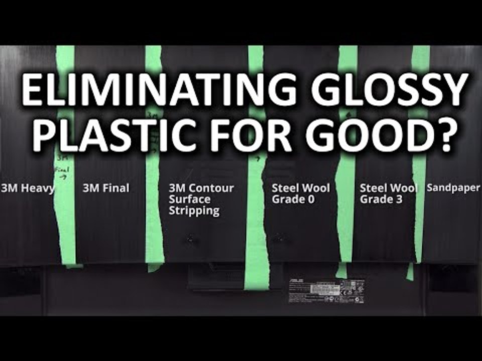 Glossy to Brushed Plastic DIY Experiment - Addressing Functionality & Appearance