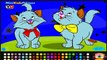Coloring Game w/ Nursery Rhymes for Children ♥ My Pet Cats ♥ Painting pages-and Songs