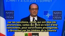 François Hollande se lâche au sommet de l'OTAN 2014