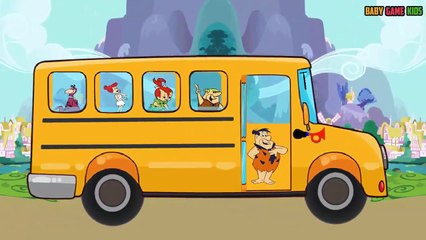 Wheels on the bus - The Filinstones - Pre kindergarten school Songs # Game for kids