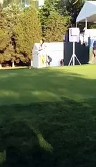 Holly Sonders SHORT SKIRT SO HOTT! at Quail Hollow!