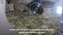 How to cut a sink hole in a Granite countertop