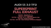 Audi S5 V6 3.0TFSI 447 HP ! - Supersprint Full Exhaust - Acceleration Sound