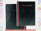 iPad Case - Classic Book Style Faux Leather Rotating Cover - Compatible with Apple iPad 4 iPad