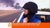 Bombs fall on Libya's Ras Lanuf