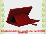 iGadgitz Red Leather Case Cover for Asus Eee Pad Transformer Prime