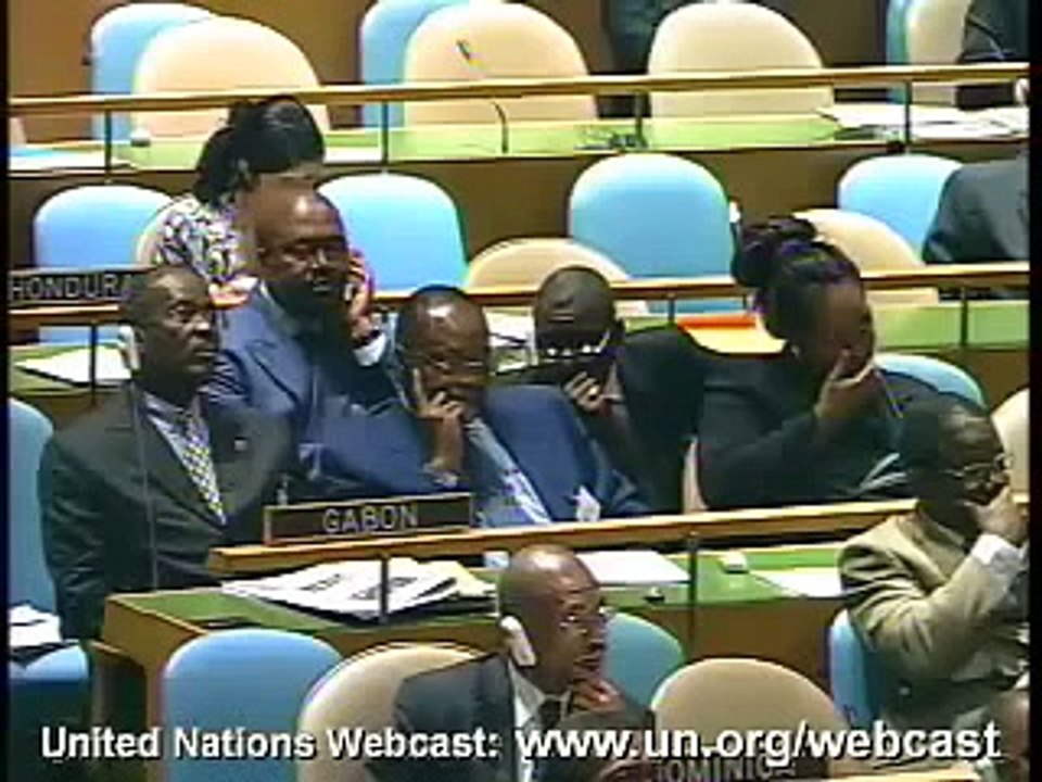Bongo à l'ONU,Omar Bongo,Pr. Gabon