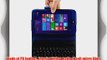 Infiland HP Stream 7 Tablet Bluetooth Keyboard Case Cover - Folio Slim Fit PU Leather Case