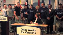 Gov. Kasich: A Wounded Warrior Helps Governor Sign New Legislation Helping Veterans