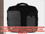 BLACK Pindar Durable Water-Resistant Nylon Protective Carrying Case Messenger Shoulder Bag