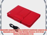 HDE Leather Folding Folio Case Cover Stand with Keyboard for iPad Mini / Mini 2 / Mini 3 /