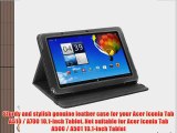Cover-Up Acer Iconia Tab A510 / A700 10.1-inch Tablet Version Stand Nappa Leather Cover Case