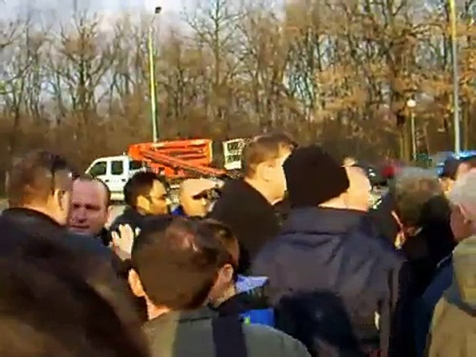Bolton fans before the game at Red Star