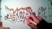 NEW 2012 graffiti sur papier SLVRONE / ABSTRACT by SPANE graff 34