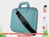 Blue Cady Cube Ultra Durable 10 inch Tactical Hard Messenger bag for your Fuhu NABI NABI2-NV7A