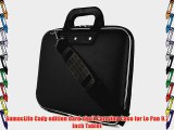 Black Cady Cube Ultra Durable 10 inch Tactical Hard Messenger bag for your LePan 9.7 Inch Tablet