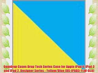 Gumdrop Cases Drop Tech Series Case for Apple iPad 4 iPad 3 and iPad 2 Designer Series - Yellow/Blue