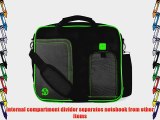 VanGoddy Pindar Sling BLACK LIME FOREST GREEN Pro Deluxe Shoulder Messenger Carrying Bag for