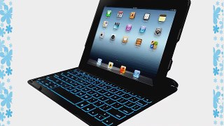 ZAGG  PROfolio  Ultrathin Case with Backlit Bluetooth Keyboard for iPad 2/3/4-Brown Leather