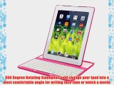 Topa Ultra Slim 360 Degree Rotating Bluetooth Wireless Keyboard Stand Case For Ipad 2/3/4 With