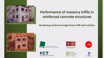 Shaking table tests on RC frame building with rendering reinforced infill walls