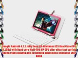IRULU 7 Inch Tablet PC with Keyboard Case Android 4.2 Jelly Bean Dual Core 8GB Pink Tablet