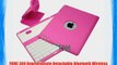 FOME 360 Degree Rotate Detachable Bluetooth Wireless Keyboard Sliding Cover Case for iPad 2