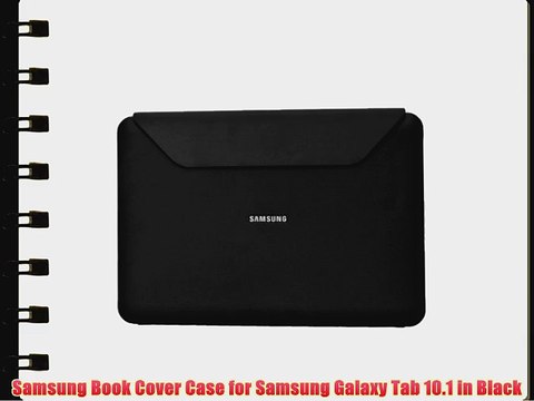 Samsung Book Cover Case for Samsung Galaxy Tab 10.1 in Black