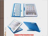 FOME QWERTY US Layout Exact 360 Degree Rotating Wireless Bluetooth Uitra-thin Keyboard and