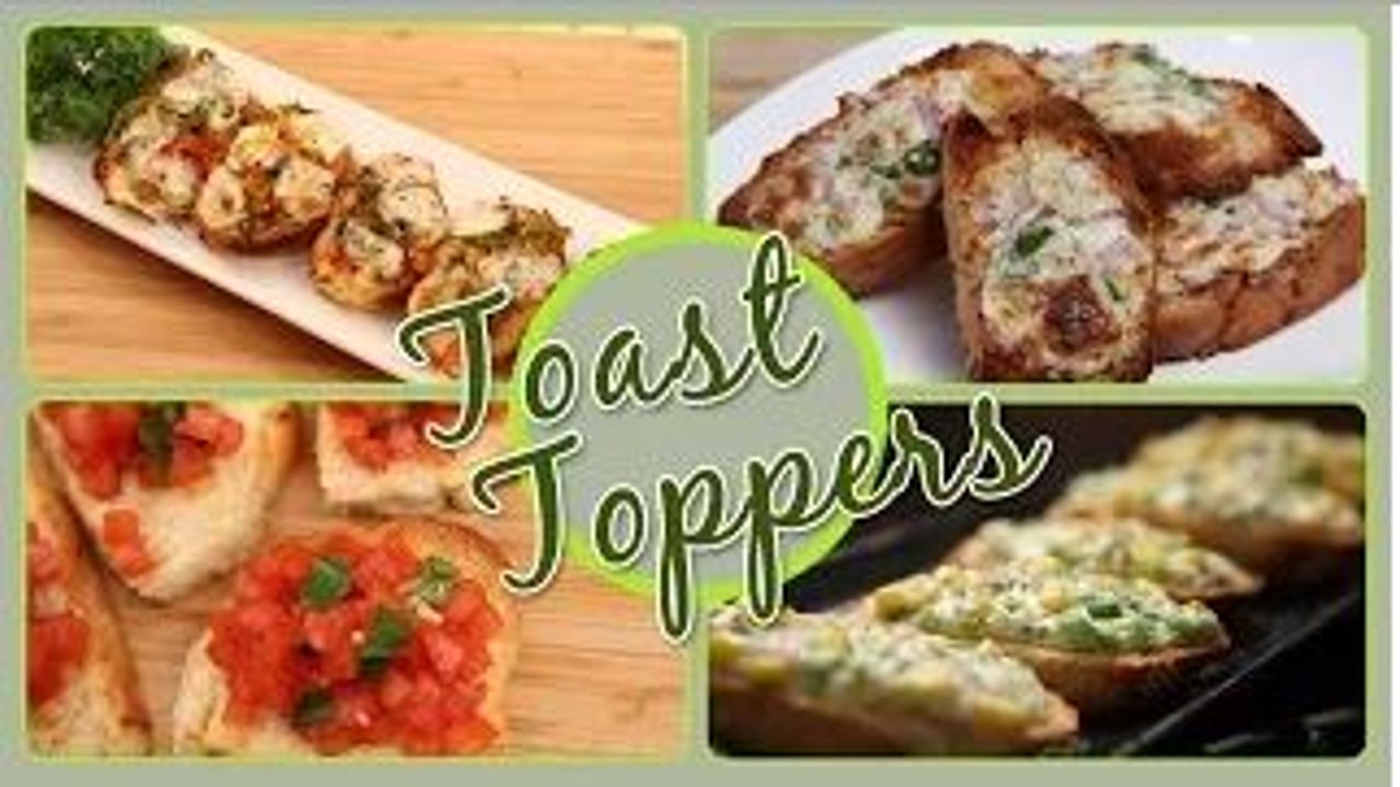Toast Toppers | Quick & Easy To Make Snacks / Party Appetizer Recipes
